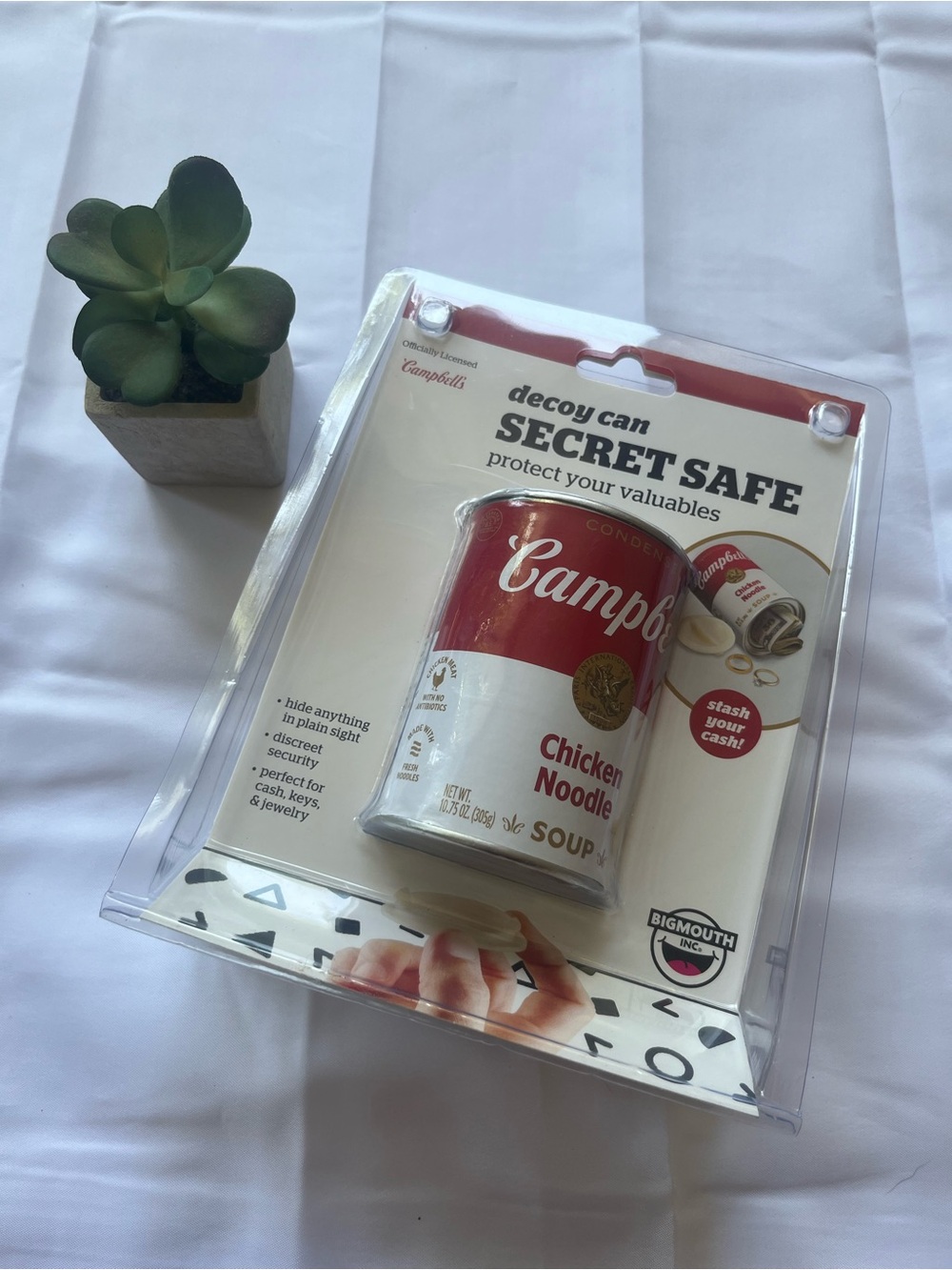 Campbell's Chicken Noodle Decoy Can Secret Safe - Red & White